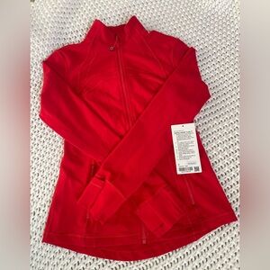 lululemon define jacket luon true red size 8